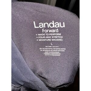 Landau Forward Women's L Charcoal Gray Scrub Pants Moisture Wicking Four Stretch